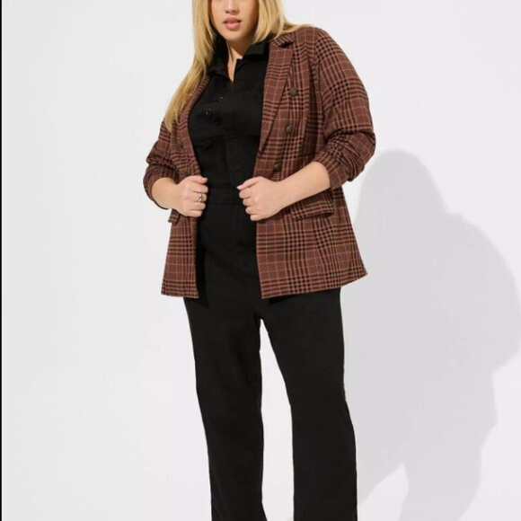 Torrid Ponte Double Breasted Relaxed Blazer 3x - Picture 2 of 12
